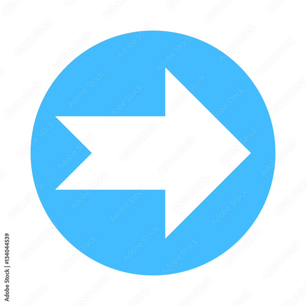 Arrow sign direction icon circle button flat style Arrow sign direction icon circle button flat style