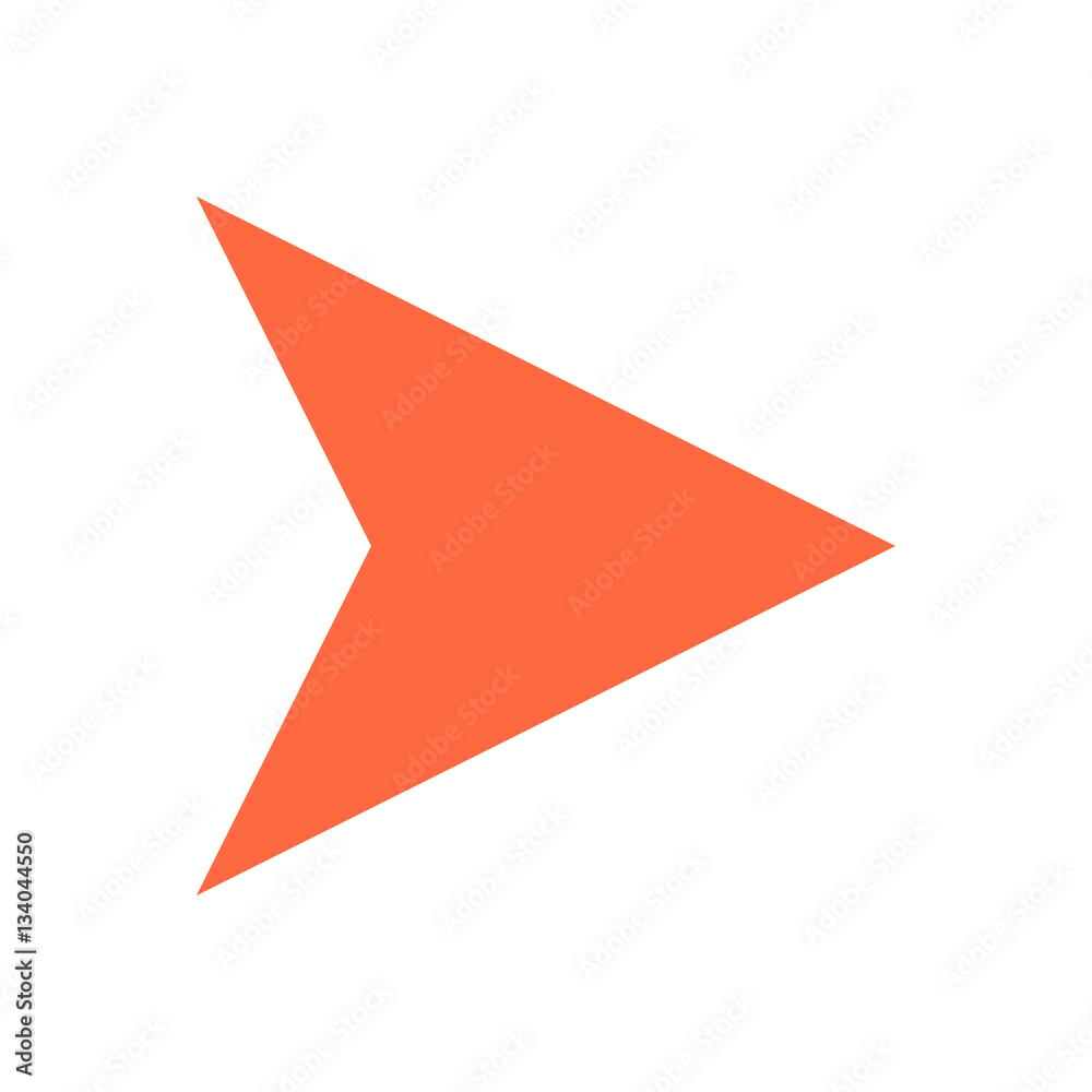 Arrow icon direction button pointer sign flat Arrow icon direction button pointer sign flat