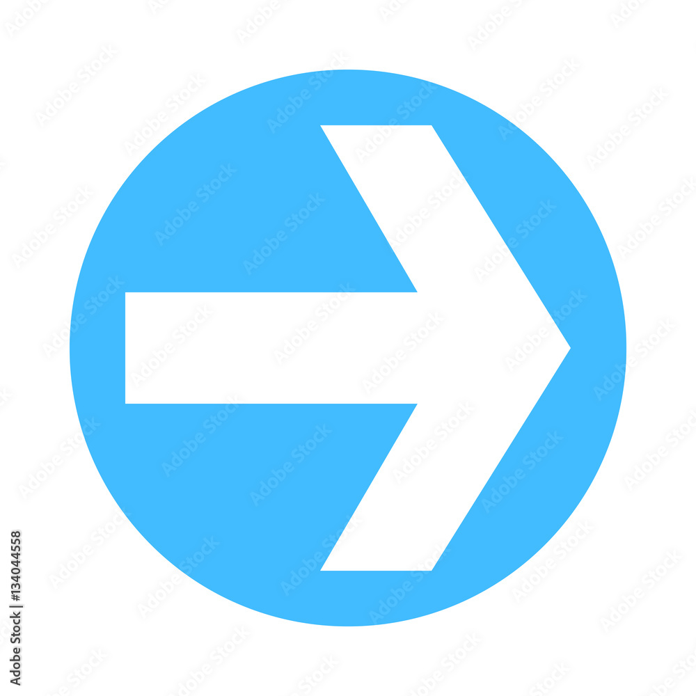 Arrow sign direction icon circle button flat style Arrow sign direction icon circle button flat style