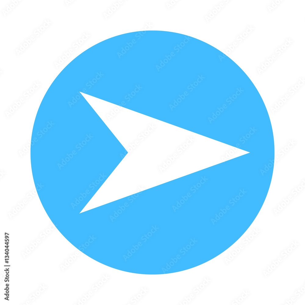 Arrow sign direction icon circle button flat style Arrow sign direction icon circle button flat style