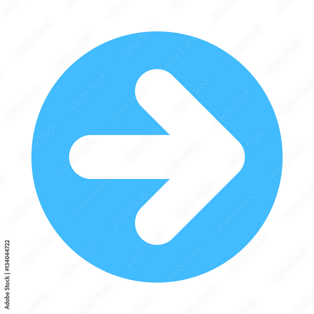 Arrow sign direction icon circle button flat style Arrow sign direction icon circle button flat style