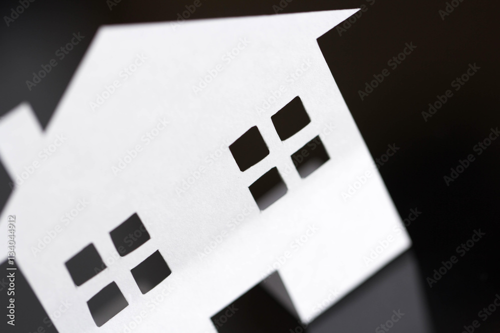 Obraz premium casa, casetta, immobiliare, case, edilizia