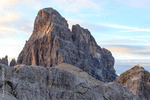 Sexten Dolomites mountain Zwölferkofel in South Tyrol, Italy photo