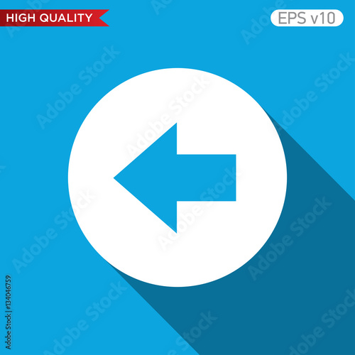 Free Download Colored icon or button of left arrow symbol with background - GFXLoad