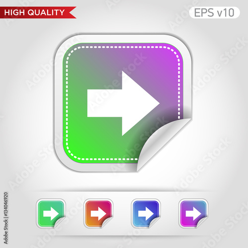 Colored icon or button of right arrow symbol with background Free Download Colored icon or button of right arrow symbol with background - GFXLoad