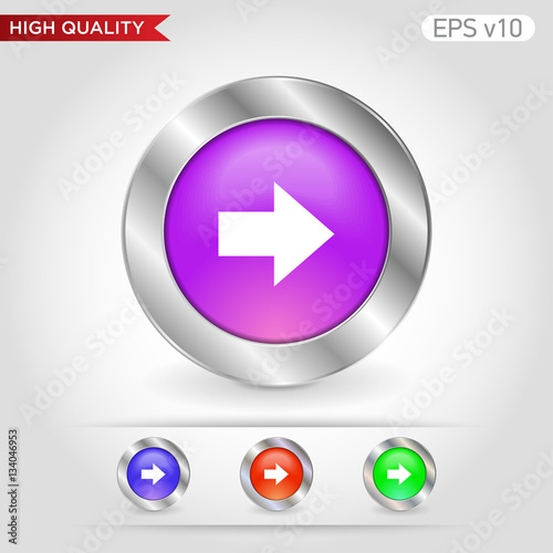 Free Download Colored icon or button of right arrow symbol with background - GFXLoad