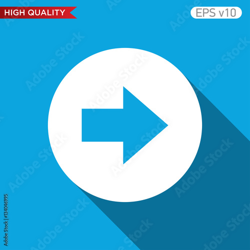 Free Download Colored icon or button of right arrow symbol with background - GFXLoad