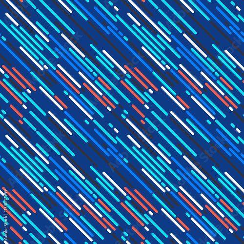 Seamless vector parallel white dark grey, black, light red and blue diagonal lines. Seamless background for manufacturing, prints, gift wrap and web design.
