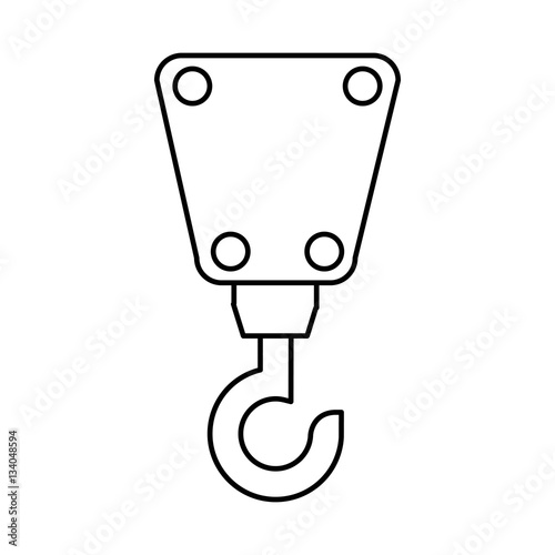 crane service isolated icon vector illustration design