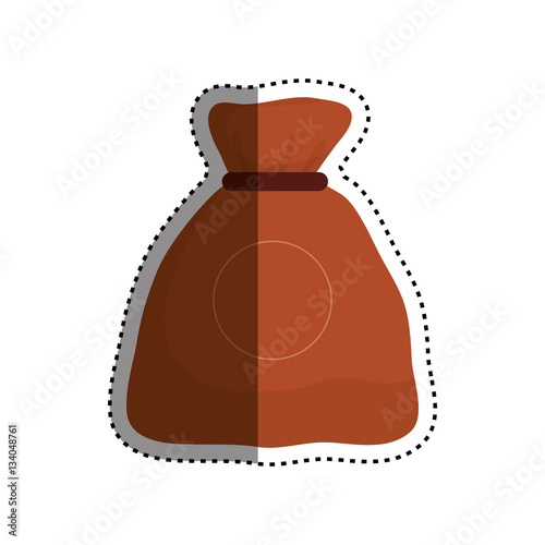 Bag of money icon vector illustration graphic design