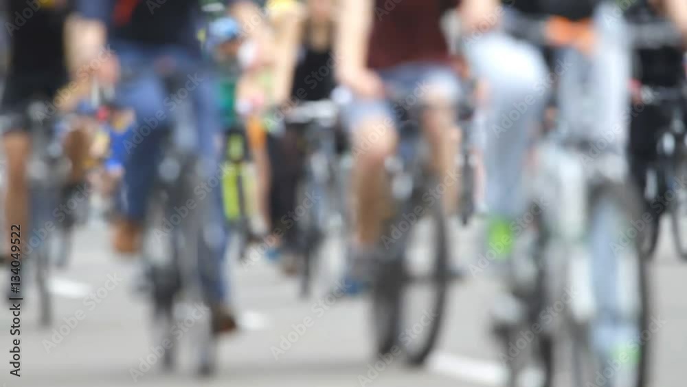 Blurred crowd of cyclist in the street Blurred crowd of cyclist in the street