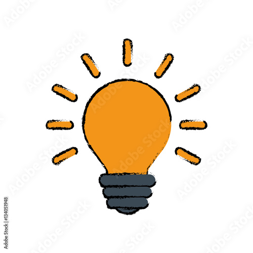 Bulb energy light icon vector illustration graphic design