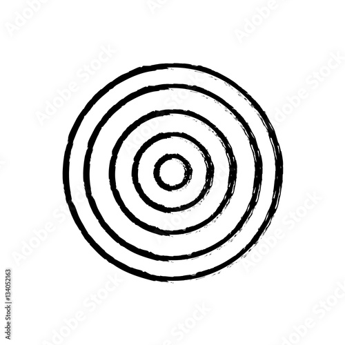 Round target dartboard icon vector illustration graphic design