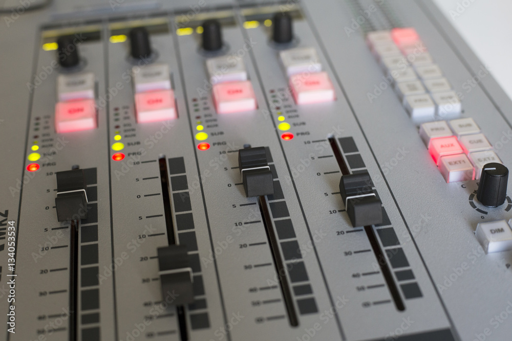 Sound mixing console Sound mixing console