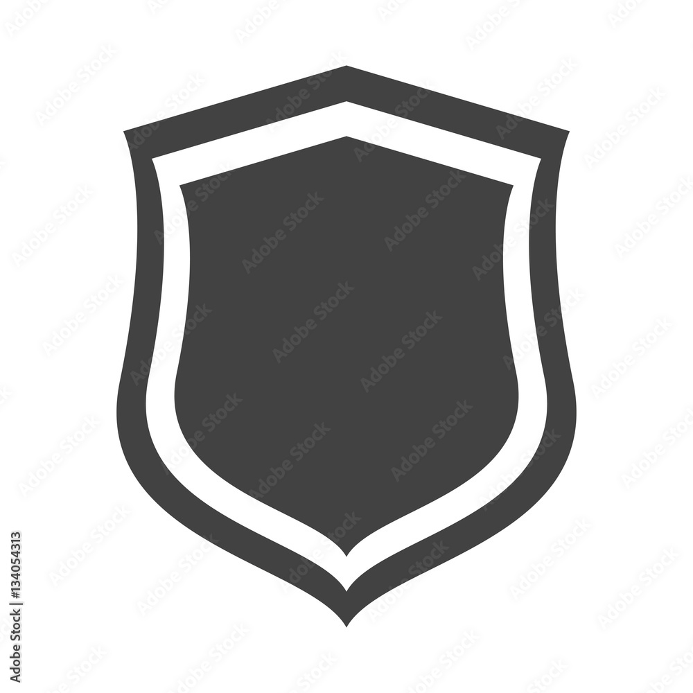 shield protection heraldic insignia security vector illustration eps 10