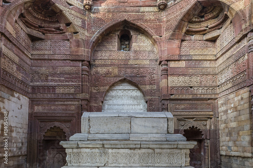 Tomb of Iltutmish inside Qutb complex in Mehrauli, Delhi, India, Asia.