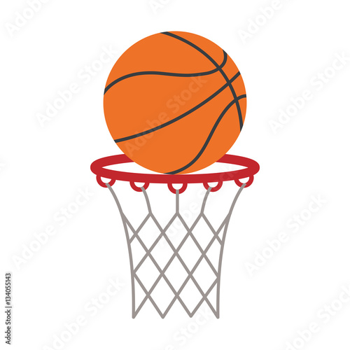 ball basket basketball score shooting vector illustration eps 10