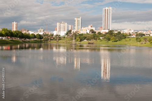GUARAPUAVA, PARANA, BRAZIL - JANUARY 01, 2016: Guarapuava Lake