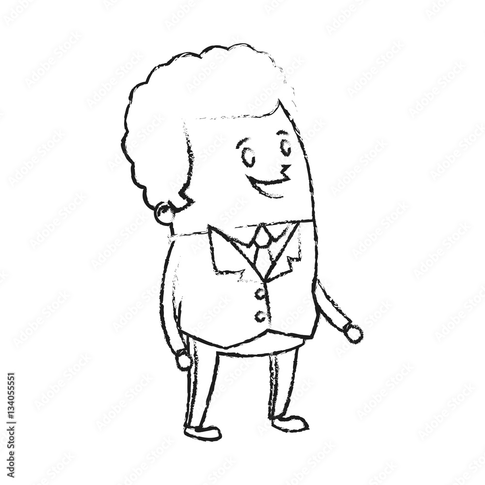 happy businessman cartoon icon over white background. vector illustration happy businessman cartoon icon over white background. vector illustration