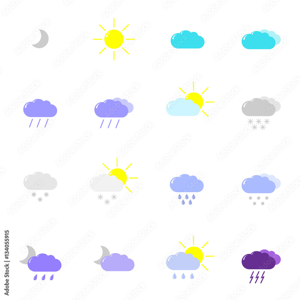Fototapeta premium weather icons