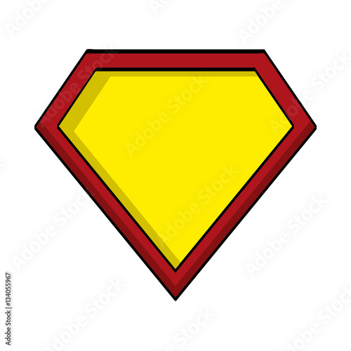 hero shield isolated icon vector illustration design