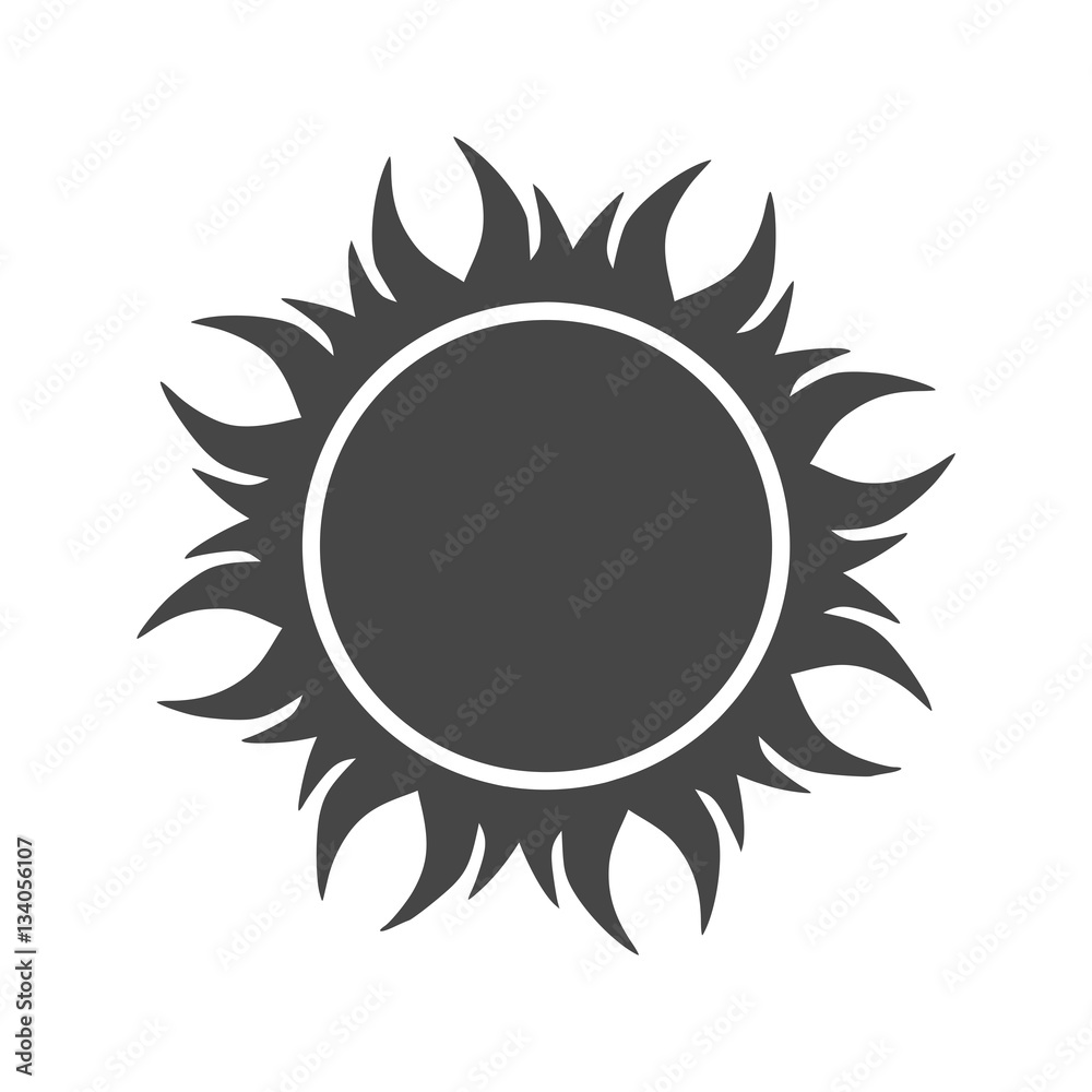 Sun icon - vector Illustration Sun icon - vector Illustration