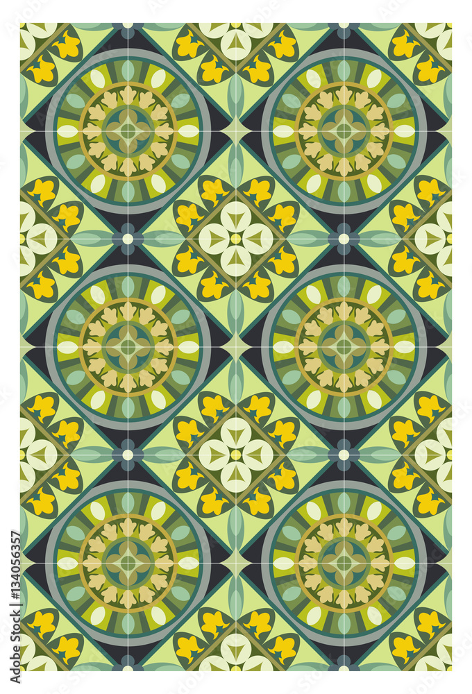 Stylish baroque patterns for tiles background Stylish baroque patterns for tiles background