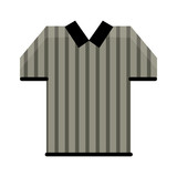 referee jersey stripes american football vector illustration eps 10