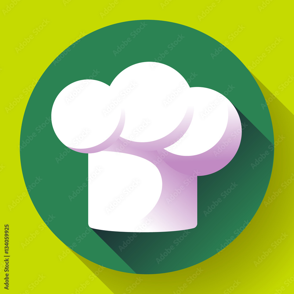 Pure white restaurant chef hat Pure white restaurant chef hat