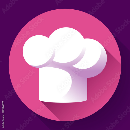 Pure white restaurant chef hat