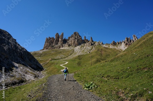 Wanderung zun denRosszähnen bei Seiser Alm und Rosengarten photo