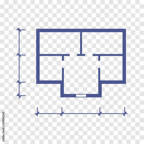 house plan vector illustration