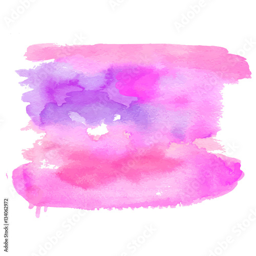 Vector watercolor colored brush background texture