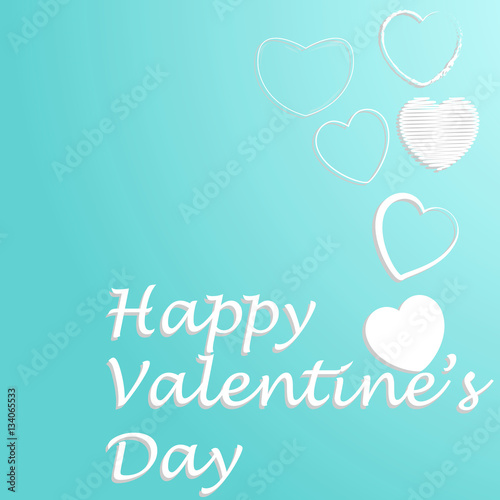 love and happiness themed heart set light color