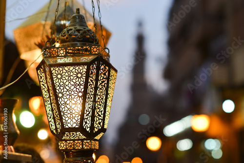 The old lantern in Khan Khalili bazaar - Cairo, Egypt