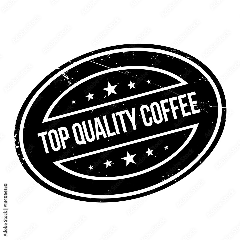 Fototapeta premium Top Quality Coffee rubber stamp. Grunge design with dust scratches. Effects can be easily removed for a clean, crisp look. Color is easily changed.