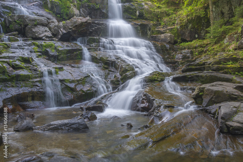 Cascading waterfall with a smooth 1 second exposure. 