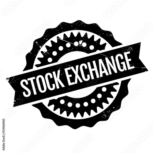 Stock Exchange rubber stamp. Grunge design with dust scratches. Effects can be easily removed for a clean, crisp look. Color is easily changed.