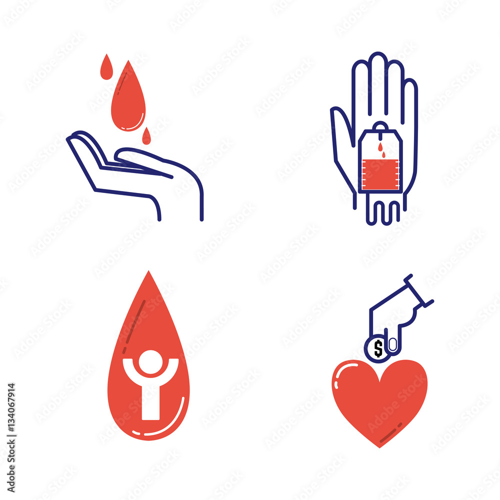 Volunteer icons vector set. Volunteer icons vector set.