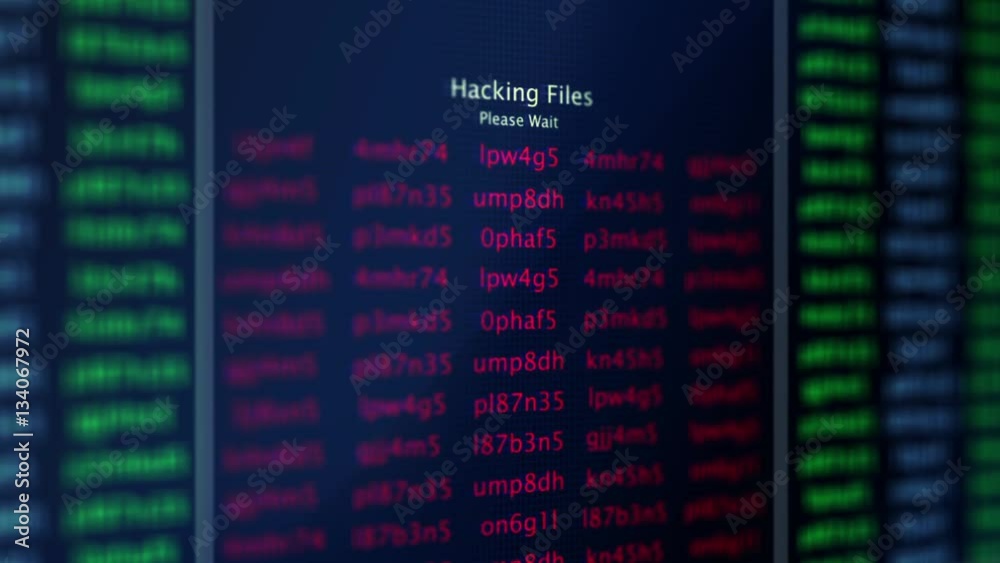 A Computer hacking to access personal information files