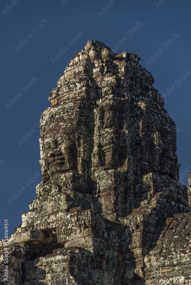 Angkor Wat temple in hot sunny morning