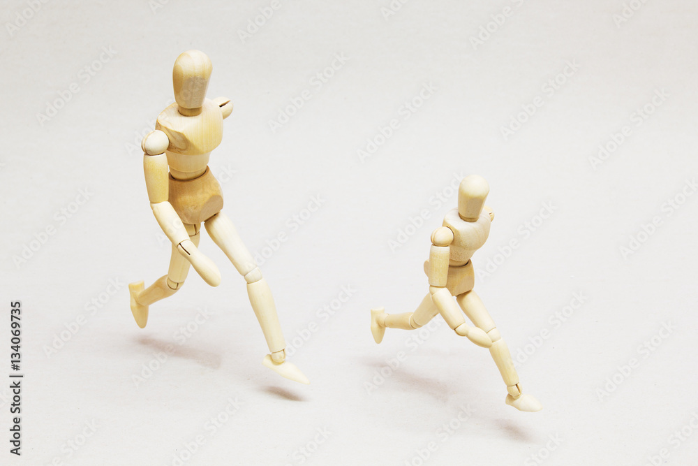Wooden Doll in Action Wooden Doll in Action