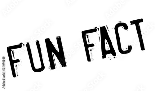 Fun Fact rubber stamp. Grunge design with dust scratches. Effects can be easily removed for a clean, crisp look. Color is easily changed.