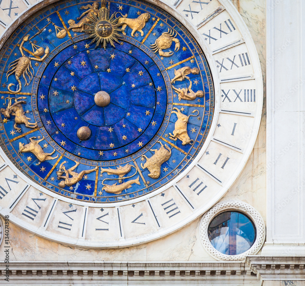Venice, Italy - St Mark's Clocktower detail