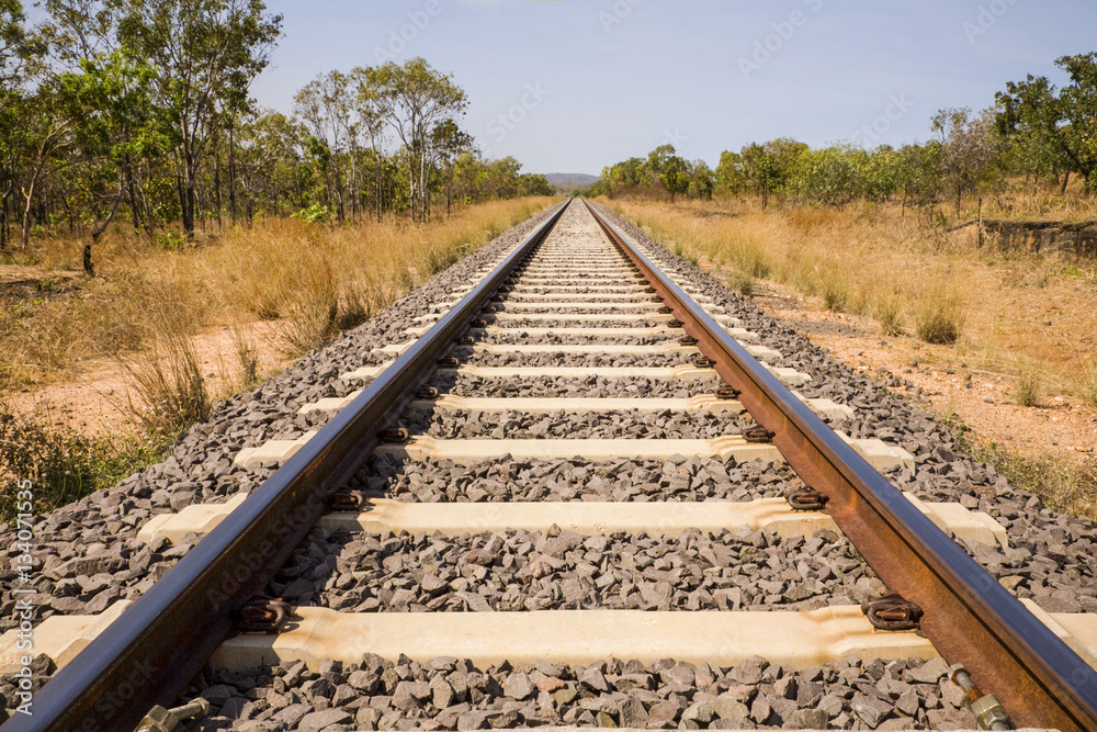 Railway Line, Outback Australia Railway Line, Outback Australia