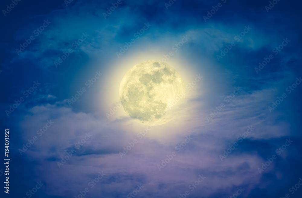 Nighttime sky with clouds and bright full moon. Cross process Nighttime sky with clouds and bright full moon. Cross process