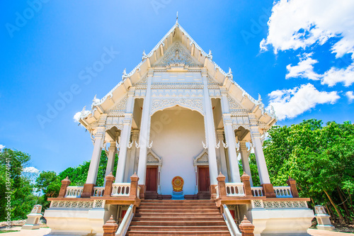 White temple, Sing Buri, Thailand. photo