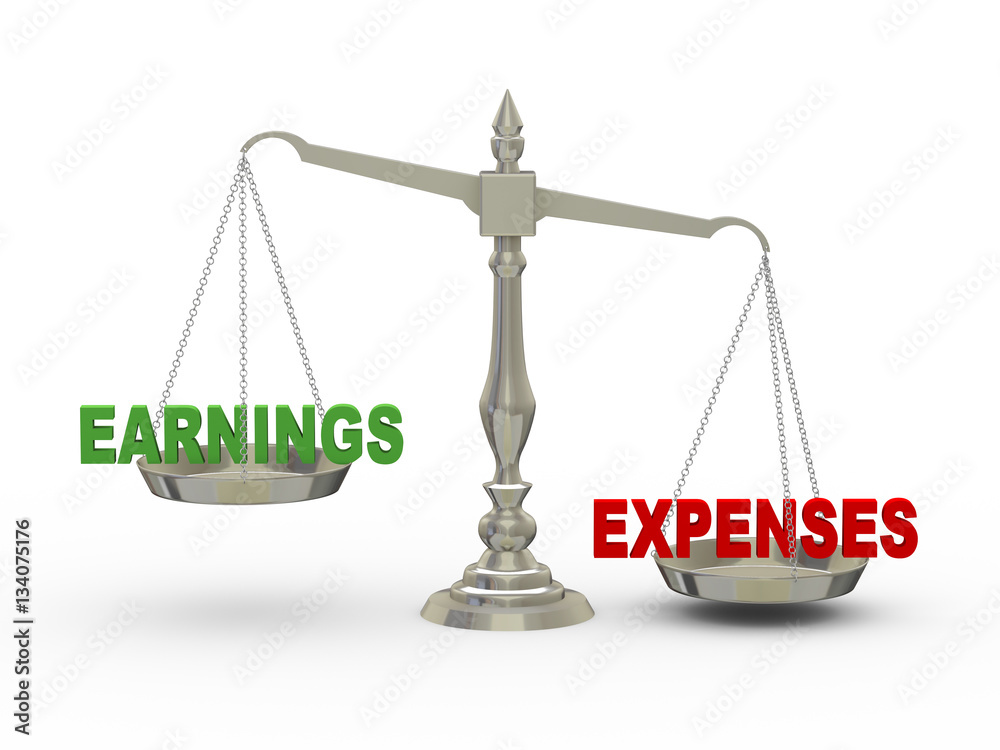 3d earnings and expenses on scale 3d earnings and expenses on scale
