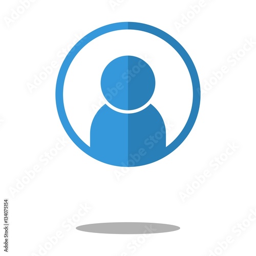 User flat icon vector
