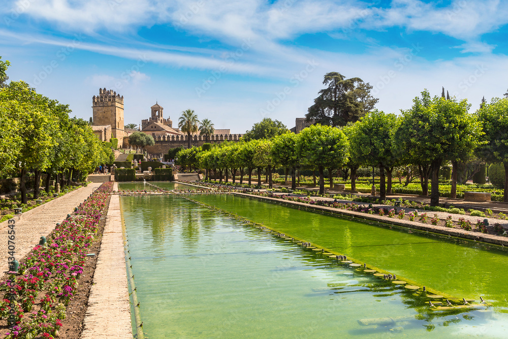 Fountains and Gardens at the Alcazar in Cordoba